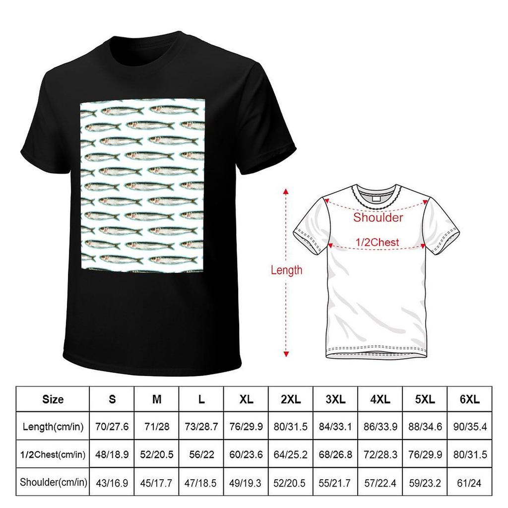 La Sardina The Sardine TShirt boys whites plus size tops t shirts for men graphic
