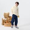 MQD Kids' Warm Mock Neck Cartoon Letter Pullover Sweater