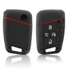 Silicone Remote Key Case Cover For Volkswagen VW Tiguan Passat Golf Alltrack 2018 2019 2020