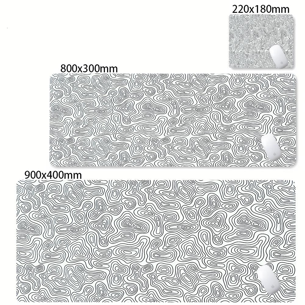 Large Mouse Mat Black And White Mousepad Gaming Mousepads Rubber Keyboard Mats Abstract Desk Pad Strata Liquid Office Mouse Pads