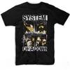 Группа System of A Down Soad Лица Коллаж Футболка Смешные Графические Футболки Рубашки Мужские Футболки Хлопок Черные Футболки для Мужчин