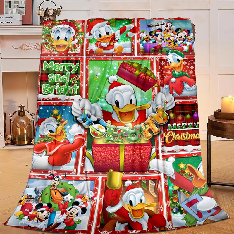 1PC Cartoon duck Flannel Blanket Gift, Suitable for Both Men And Women, Soft Ideal for Beds And Sofa, Birthday Or Christmas Gift