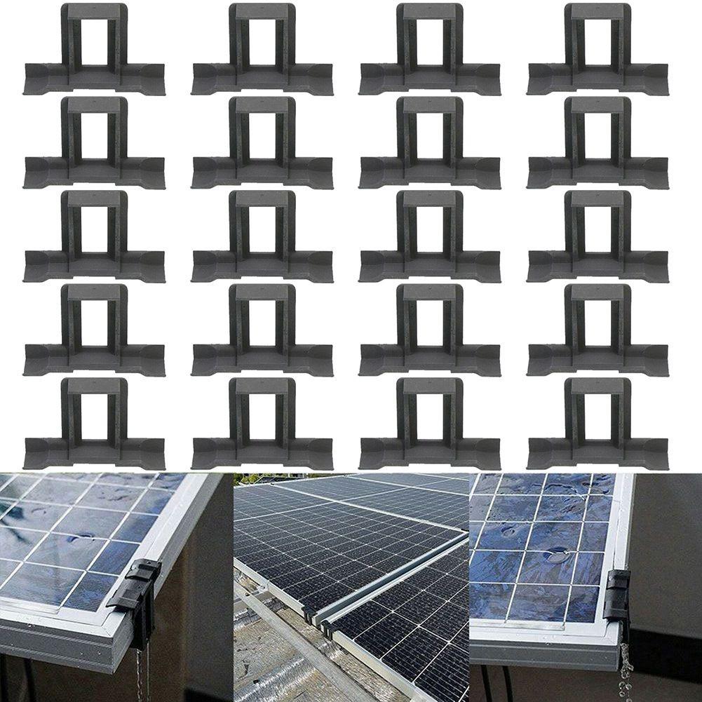 20 шт. зажимы для слива воды из солнечной панели, чистящие зажимы для слива воды из фотоэлектрических модулей