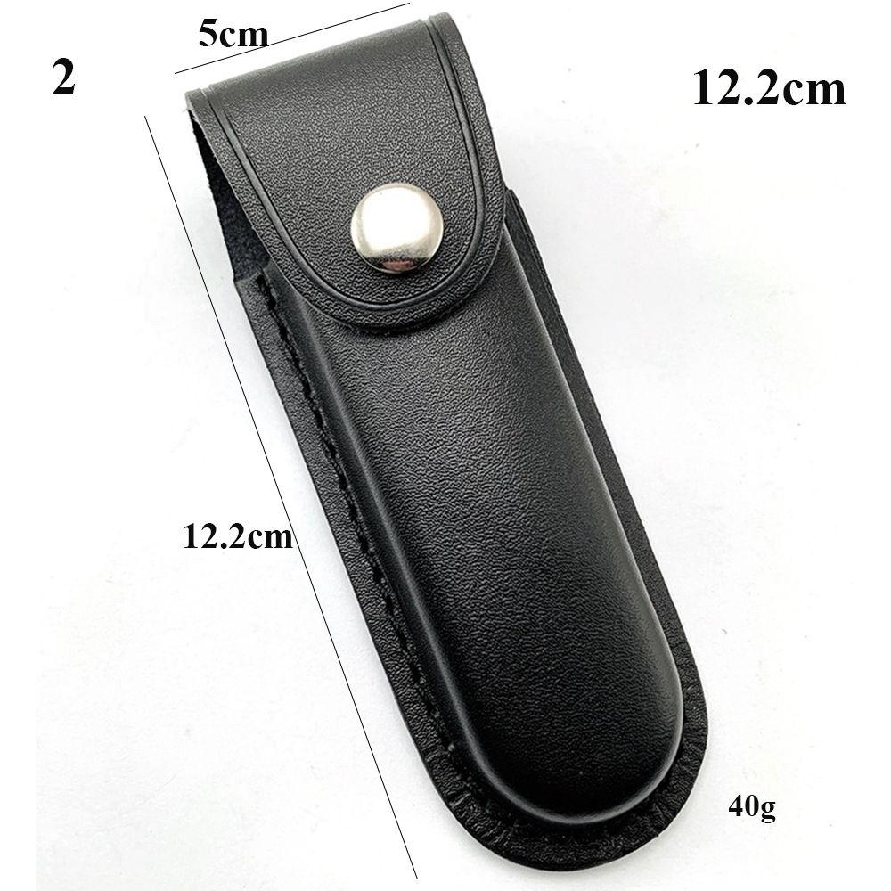Pocket Hunt Leather Sheath Holder Flashlight Case Belt Loop Case Fold Knife Tool Camp Outdoor Carry