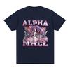 Alpha Male Funny Unicorn Graphic T-shirt Men's Women clothing Fashion Short Sleeve T-shirts 100% Cotton Casual Oversized T shirt