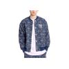 MLB New York Yankees Letter Jacquard Denim Jacket Unisex Jacket Navy-Blue 3ADKM0131-50INS