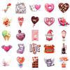 50 Pictures of Sweet Valentine's Day Waterproof Decorative Stickers DIY Suitcase Water Cup Refrigerator Camera Charging Bank