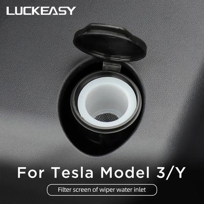 LUCKEASY для Tesla Model 3 Model Y автомобильный стеклоочиститель для очистки стекла на входе воды фильтр аксессуары модификация Model3-2023