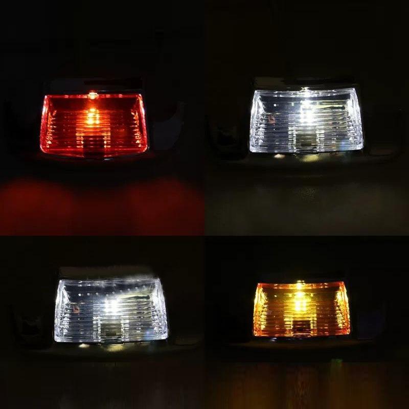 Motorcycle Edge Front Rear Fender Tip Light Lamp For Harley Heritage Softail Electra Glide Road King FLHR FLSTC 1996-2013 LED