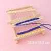 Деревянный ткацкий станок для детей DIY, набор игрушек для плетения, игрушки для ролевых игр, ручное вязание для девочек, бытовая вязальная машина, тренировка мелкой моторики
