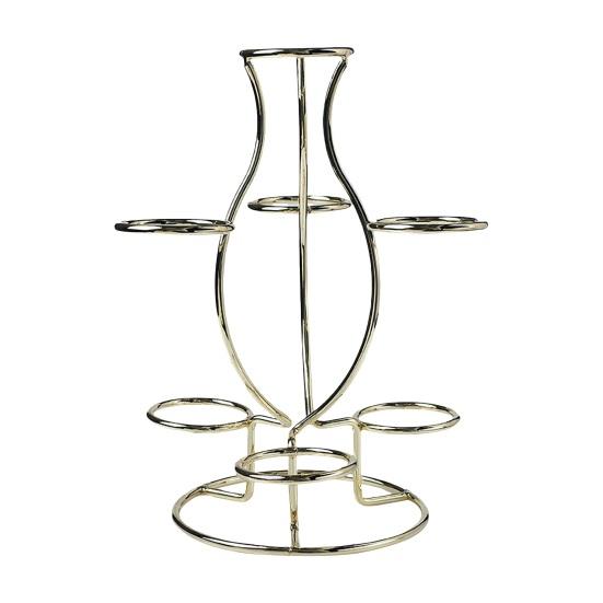 Sphere Metal Display Stand 7 Faux Crystal Ball Decorative Glass Fortune Ball Globe Stone Show Holder Organizer Rack Home Office Desktop Decoration