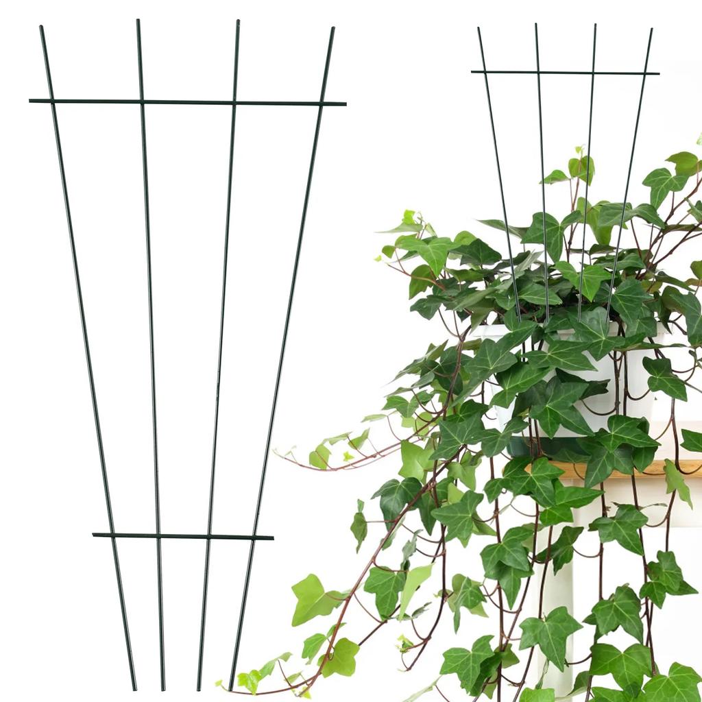 2 шт. решетки для растений, железная решетка для вьющихся растений, стойка для поддержки выращивания виноградной лозы 15,7×7,1 дюйма, опора для цветов