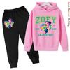 Girls Hoodie Tracksuit KPop Demon Hunters Character Hoodie MIRA HD Print RUMI Autumn Kids Hoodie Set ZOEY Thin Fleece Hoodie Set