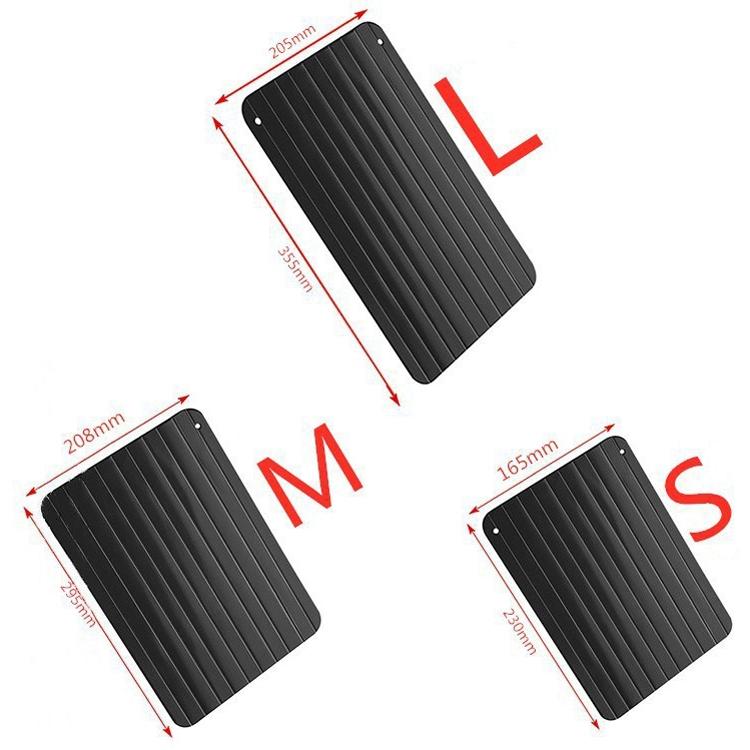 Thawing Plate Frozen Quick Thawing Plate Kitchen Tool Aluminum Alloy Thawing Plate, Specification: Large 3mm