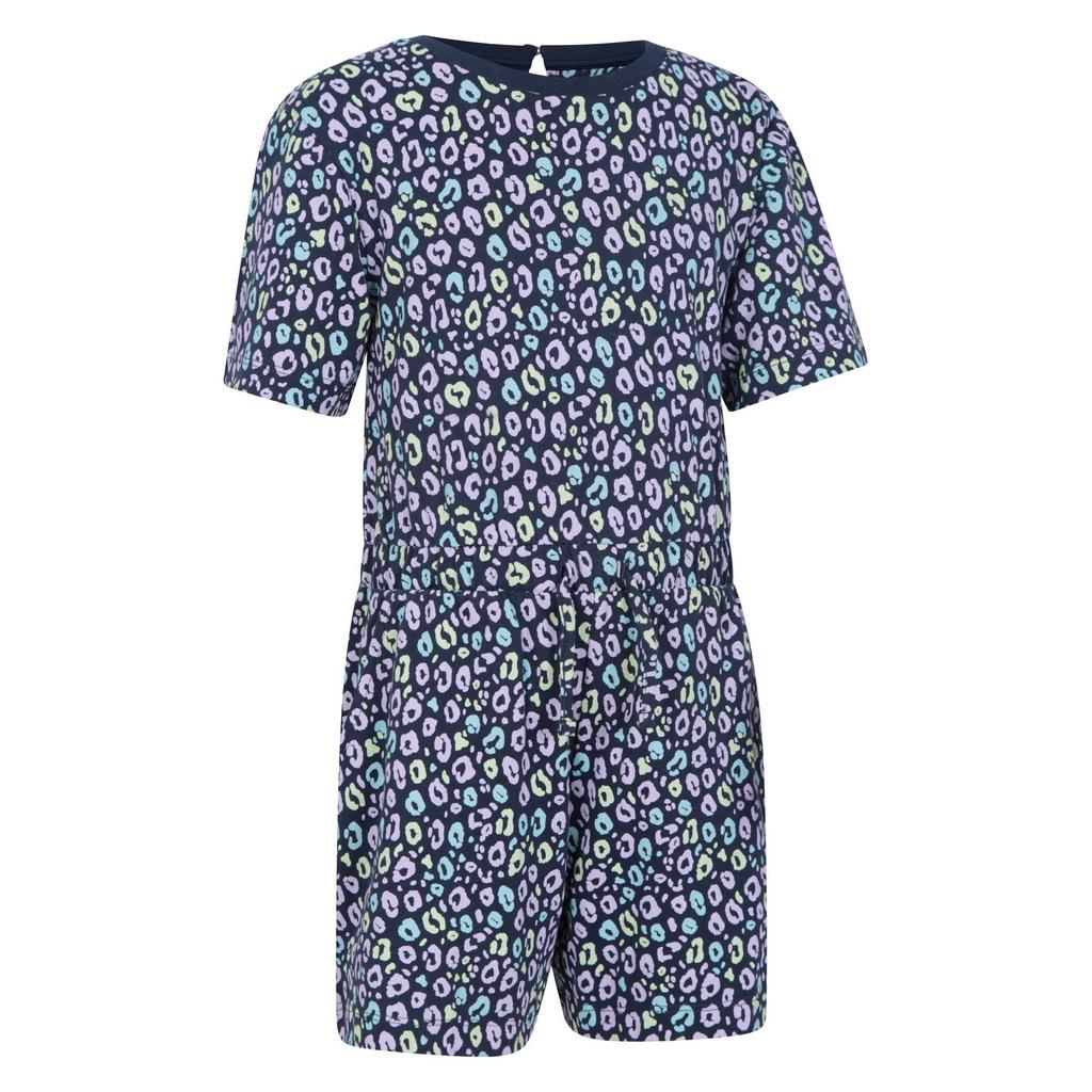 Mountain Warehouse Girls Poppy Animal Print Organic Playsuit