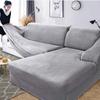 Plush Fabric L Shaped Sofa Needs 2 Pieces Sofa Covers Elastic Sofa Covers Corner Couch Slipcover Sofa Case for Living Room