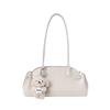 White Peach Love Words Underarm Bag, A Women's Niche and High-end Hand-held Shoulder Bag