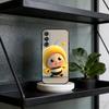 C-Cute cartoon bee Phone Case For Samsung Galaxy A73,A21s,A22,A31,A52,A53,A71,A41Soft Black Shell