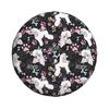 Cute Poodle Dog Tire Cover Waterproof Dustproof Universal Fit for SUV Trailer