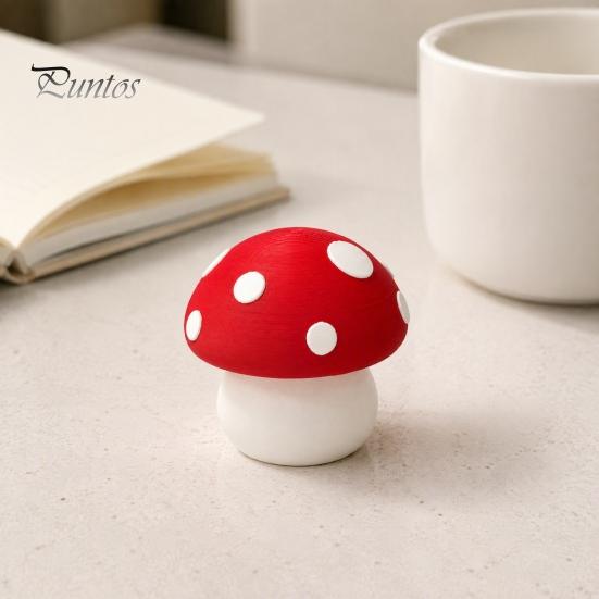 Button Fidget Toy 3D Printed Mushroom Clicker Toy, for Stress Relief, Mini Finger Backpack Decoration Reliever