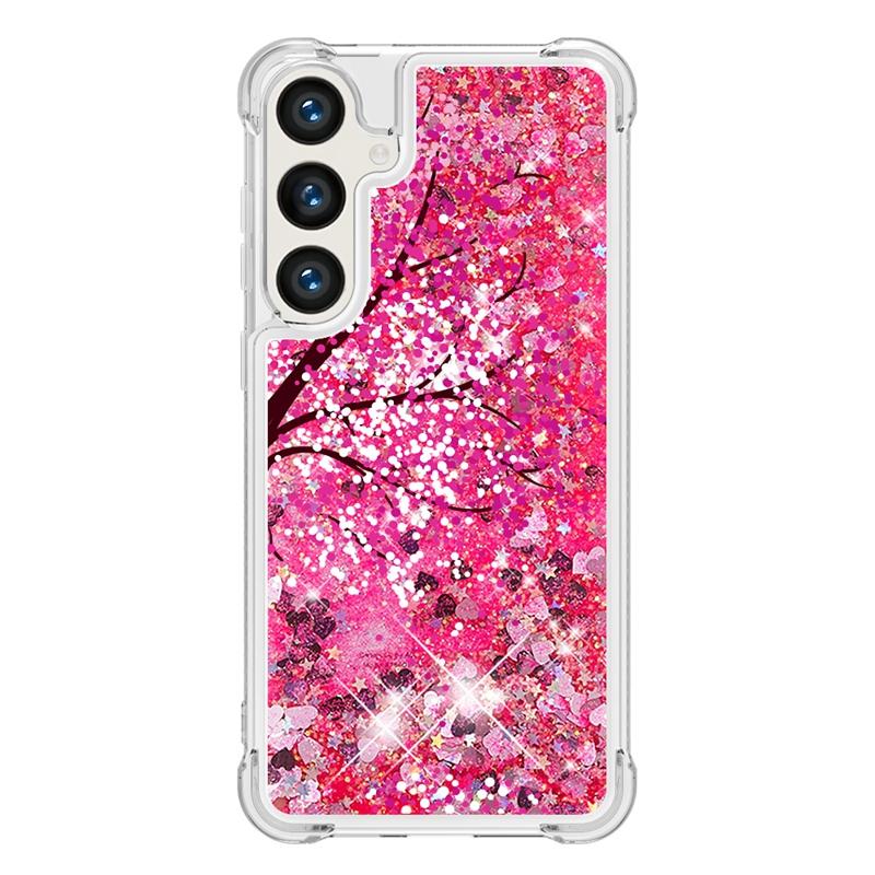 Чехол s24 fe на Для Funda Samsung Galaxy S24 FE Чехол Блестящий Динамичный Жидкий Чехол Для Samsung S 24 Ultra S24+ S24FE Чехлы Coque