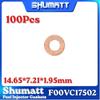 F00VC17502 Injector Nozzle Copper Gasket Dimensions 14.65*7.21*1.95MM Without Gear China Made New SHUMATT Packaging