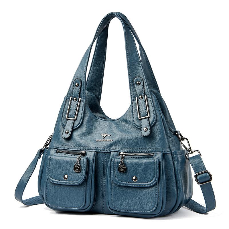 2024 Новая женская сумка для мам на год, большая вместимость, стираная, модная, через плечо, ручная, повседневная, универсальная сумка