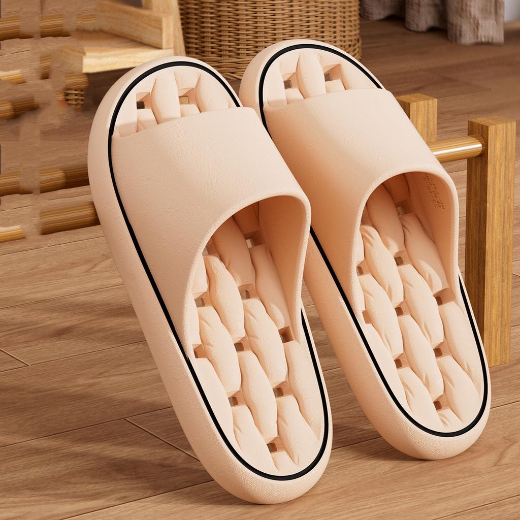 Массажные нескользящие тапочки Stepping Shit Feeling Slippers EVA нескользящие антизапаховые