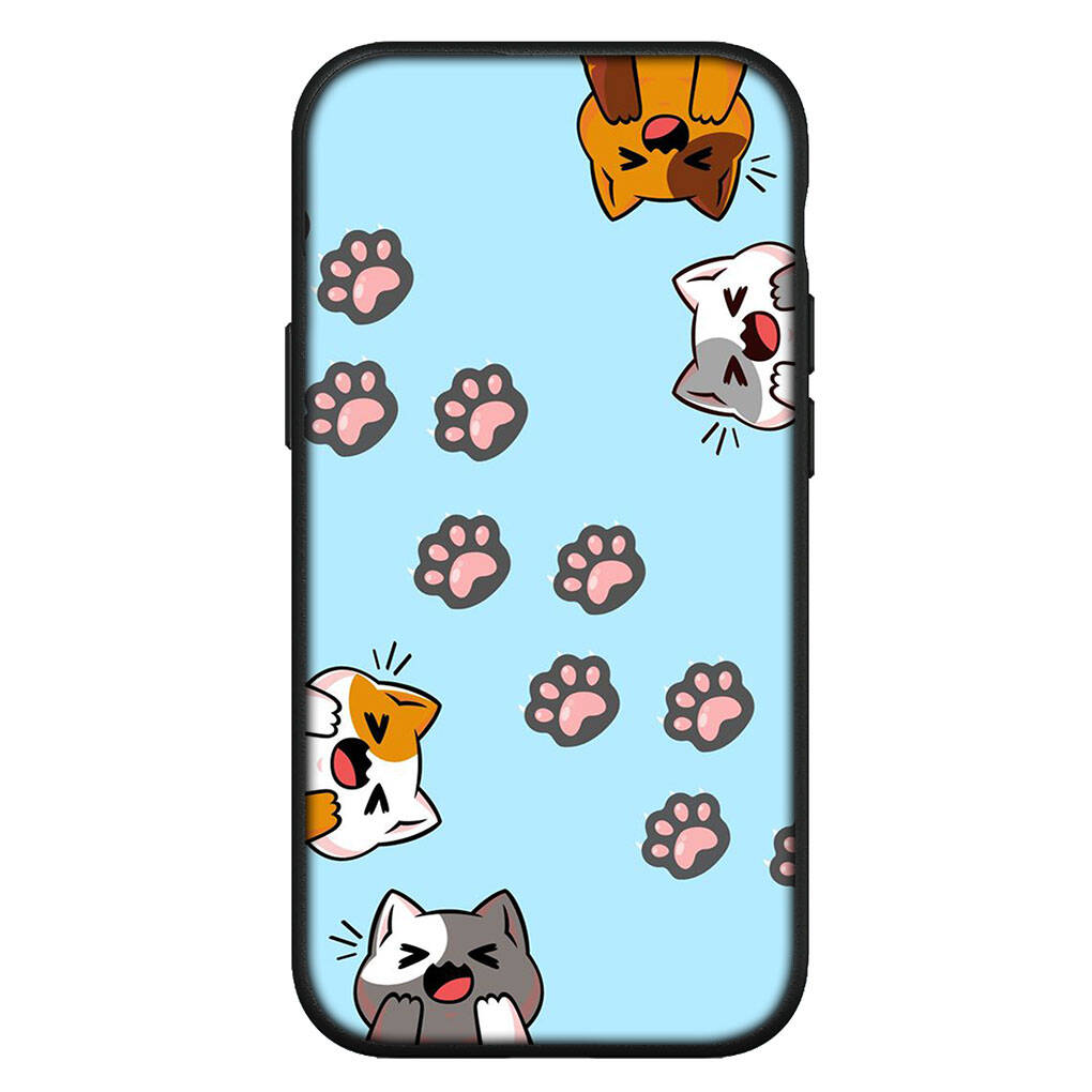 Чехол для iPhone 17 16 15 Xiaomi Poco Redmi Note 14 13 12 11 Pro Max 9 16e Samsung Galaxy S25 S24 S23 OPPO Huawei Мультяшный Собачья Лапа Кошка Чехол для Телефона