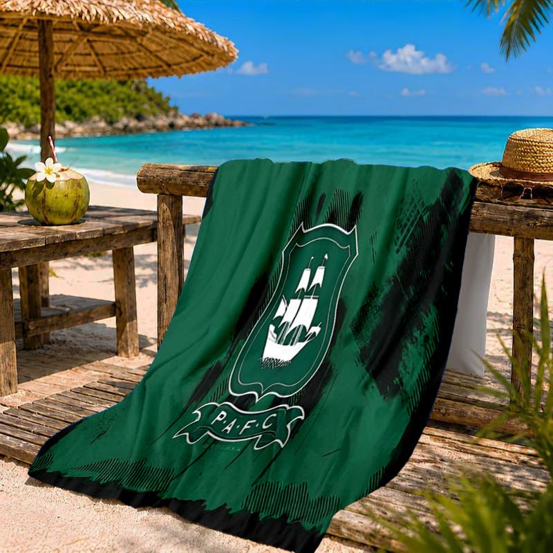 Pafc Ship Crest Emblem Beach Towel Microfiber Beach Towel, Lightweight and Quick-Dry, for Summer Travel, Swimming Pool Fan Birthday Gift