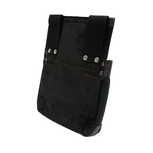 SK11 Synthetic Leather Nail Pouch, SSL-K2, 250mm Wide X 310mm High X 120mm Deep, with Back Slit and Belt Loop, Black