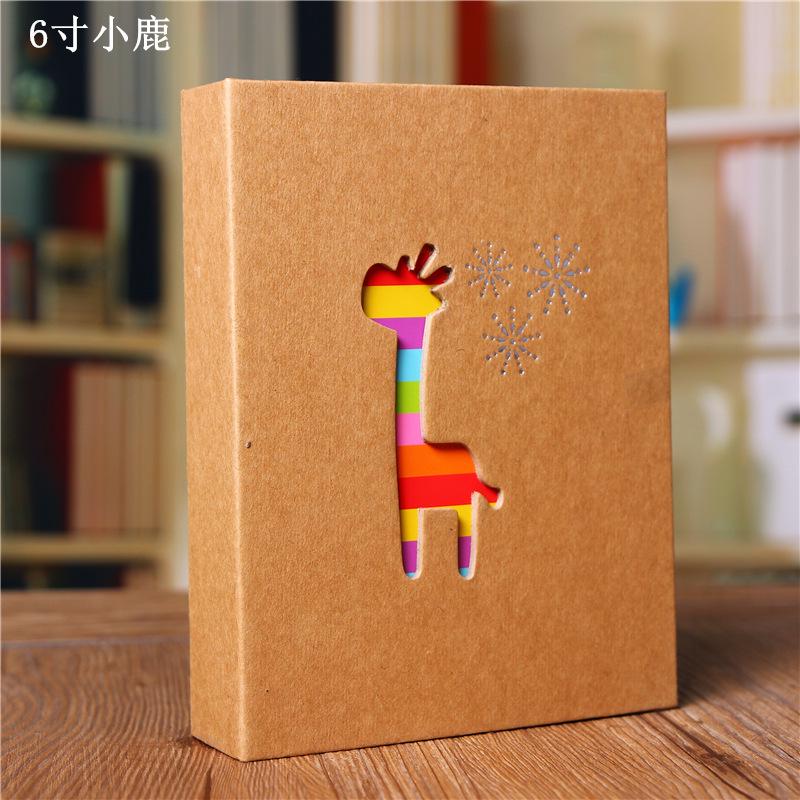 Семейный альбом типа вставки 4R 6 дюймов, 100 детей, творческий простой альбом, фотоальбом