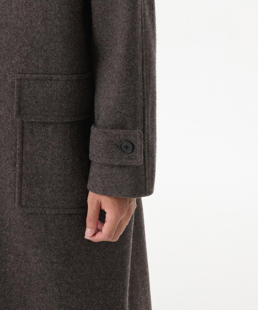 Musinsa Standard Shetland Wool Oversized Balmacaan Coat [Brown]