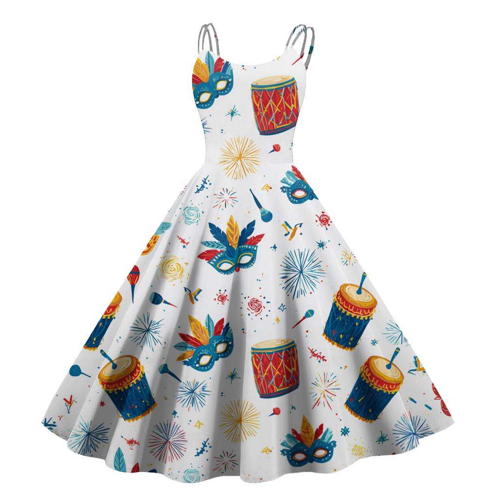 Женское сексуальное платье с принтом на Хэллоуин, с открытыми плечами, в стиле панк, винтаж