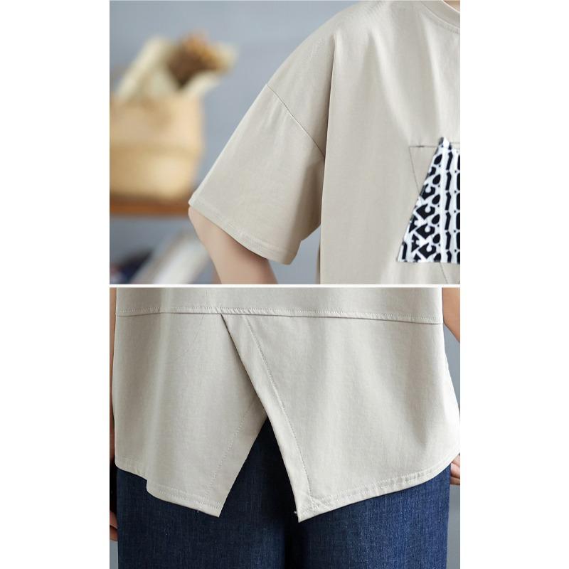 DIMANAF 2025 Новая летняя женская футболка больших размеров с круглым вырезом, коротким рукавом, свободного кроя, базовая, повседневная, с принтом