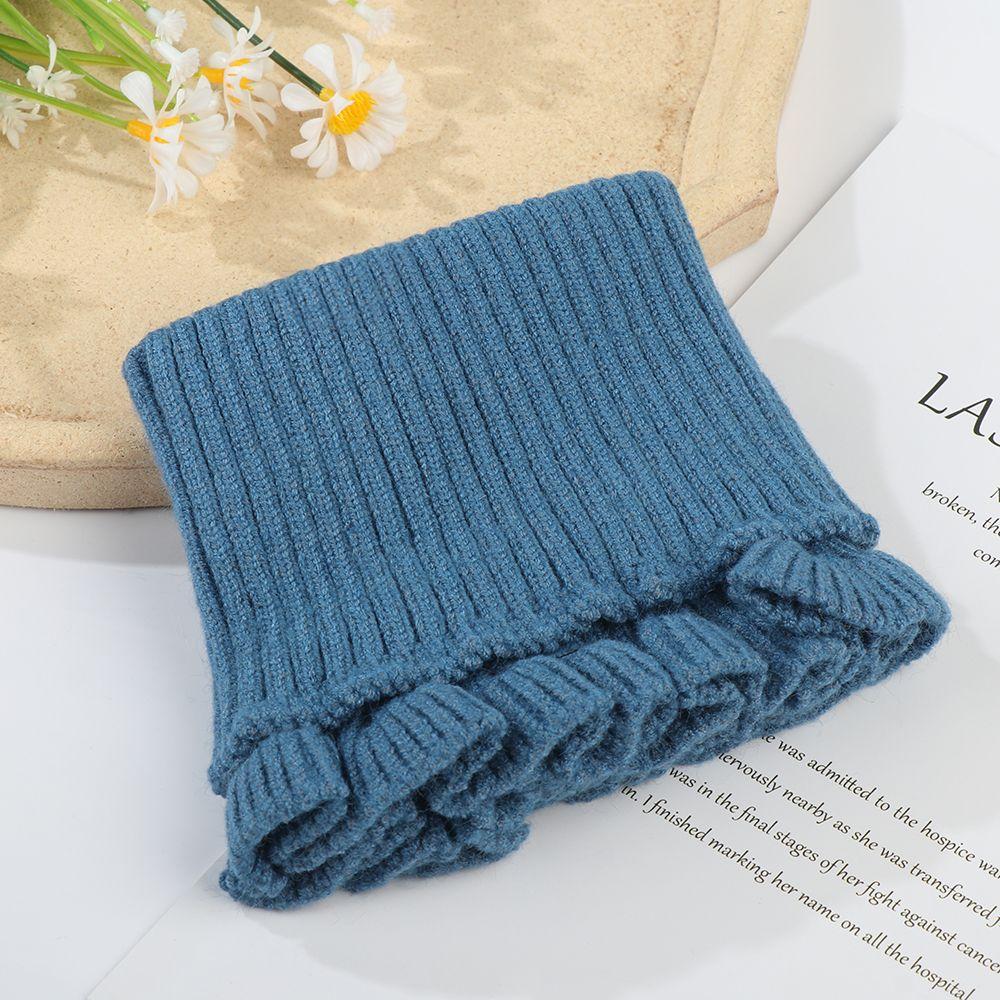 Fashion With Wooden Ears Windproof Knitted Fake Collar Scarf Turtleneck Warm
