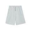 Li Ning Sports Trend Series Solid Color Lace-Up Breathable Casual Shorts Men Shorts Micro-Crystal-Gray AKSS309-1