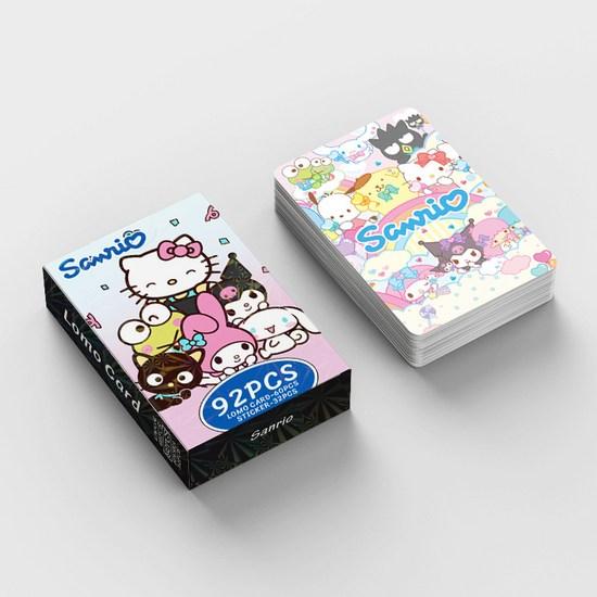 Sanrio фотокарточки товары ЛОМО иллюстрации фотокарточки 60 шт + мини наклейки 32 шт, вечеринка, 1 шт