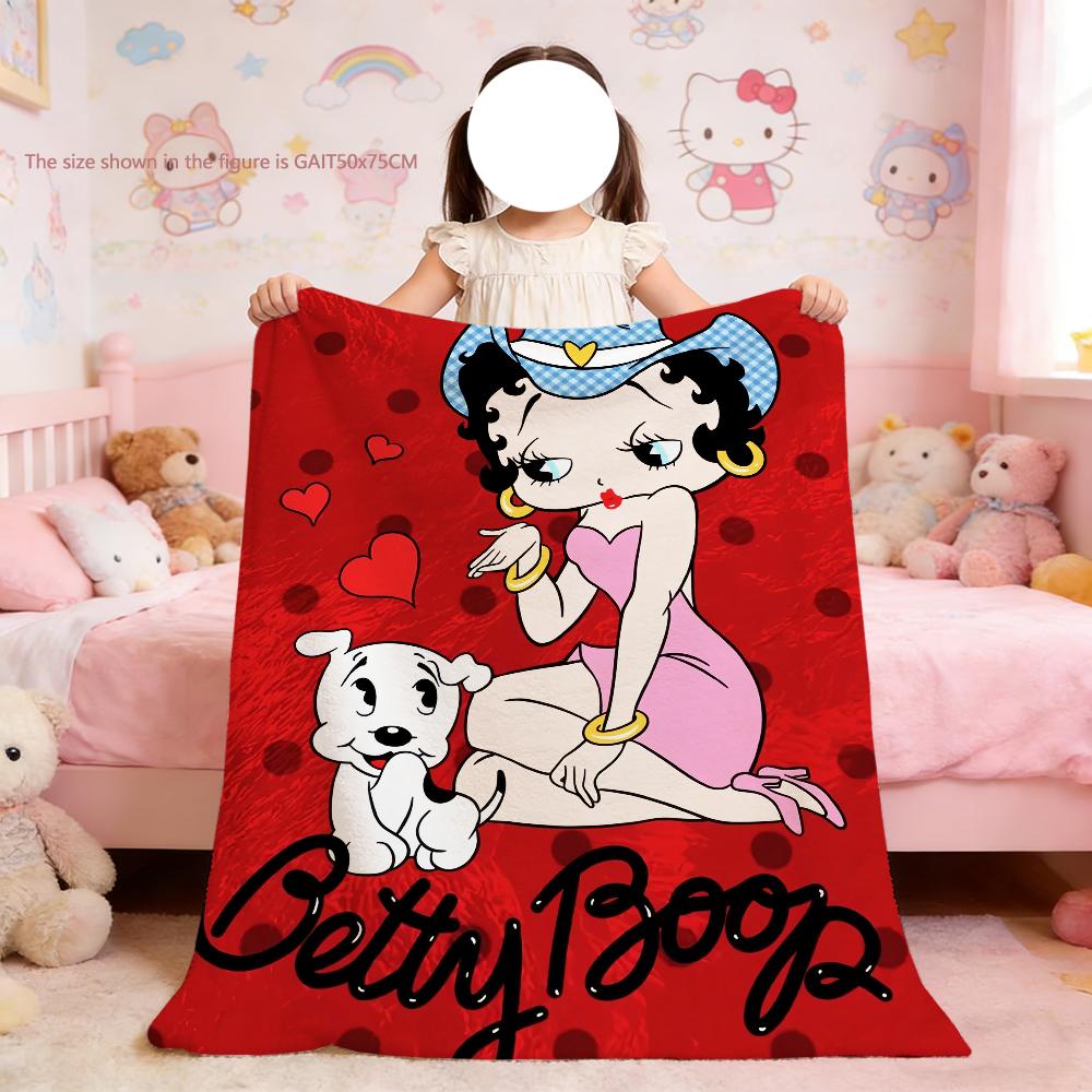 Blanket For Soft Cartoon Throw Blanket for Picnic Bed Sofa Home B-BoopS Bedroom Cozy B-B-BettyES-S Warm Comfortable