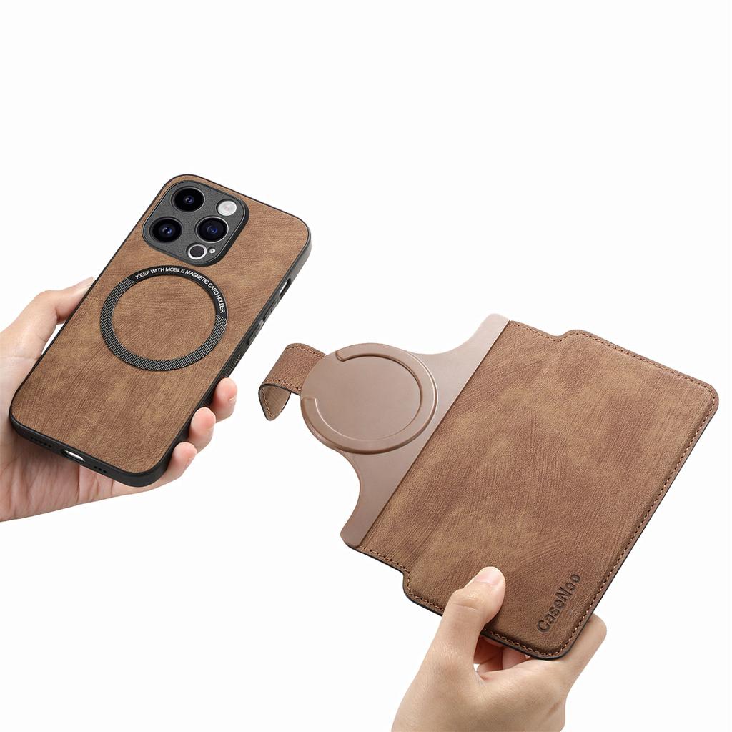 CASENEO MW-03 For iPhone 13 Pro Max Case with Detachable Wallet Leather+TPU Phone Cover