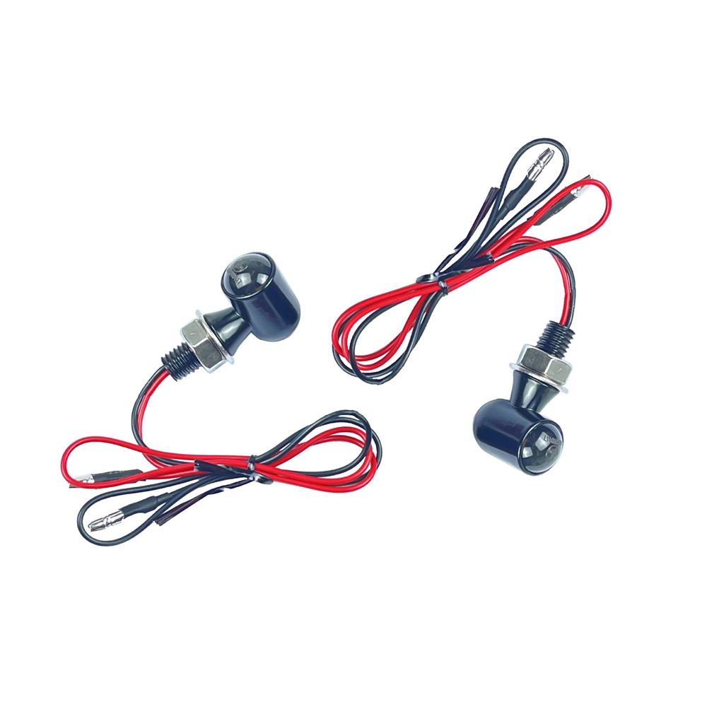 2x Motorcycle Turn Signal Amber Lights Blinker Smoke Lamps For Most Motorcycle