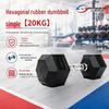 Lijian Zhanshen Hex Rubber-Coated Cast Iron Dumbbell