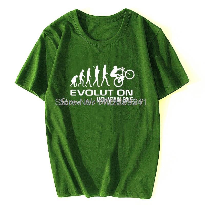 Evolution Of Mountain Bike Funny Graphic T-Shirt Mens Clothes Summer Short Sleeves Oversized St