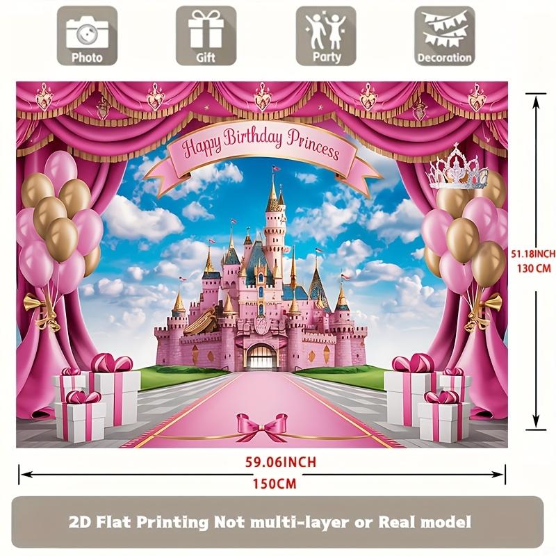 2D Flat Banner 1PC Flat Banner 2D, 1 piece - beautiful birthday celebration background decoration, home wall art