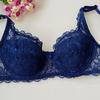 Sexy Thin Lace No Steel Ring Cotton Cup Bow Gathered Bra