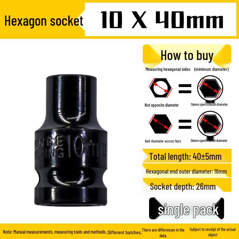 Набор торцевых головок для электроинструмента и пневмогайковёрта 1/2 шестигранный, 8-32 мм