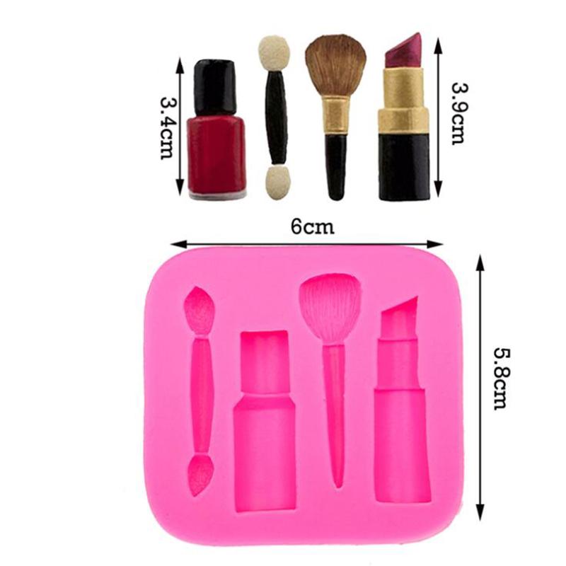 Makeup Tools Lipstick Nail Polish Chocolate Party Diy Silicone Mold Dessert Cake