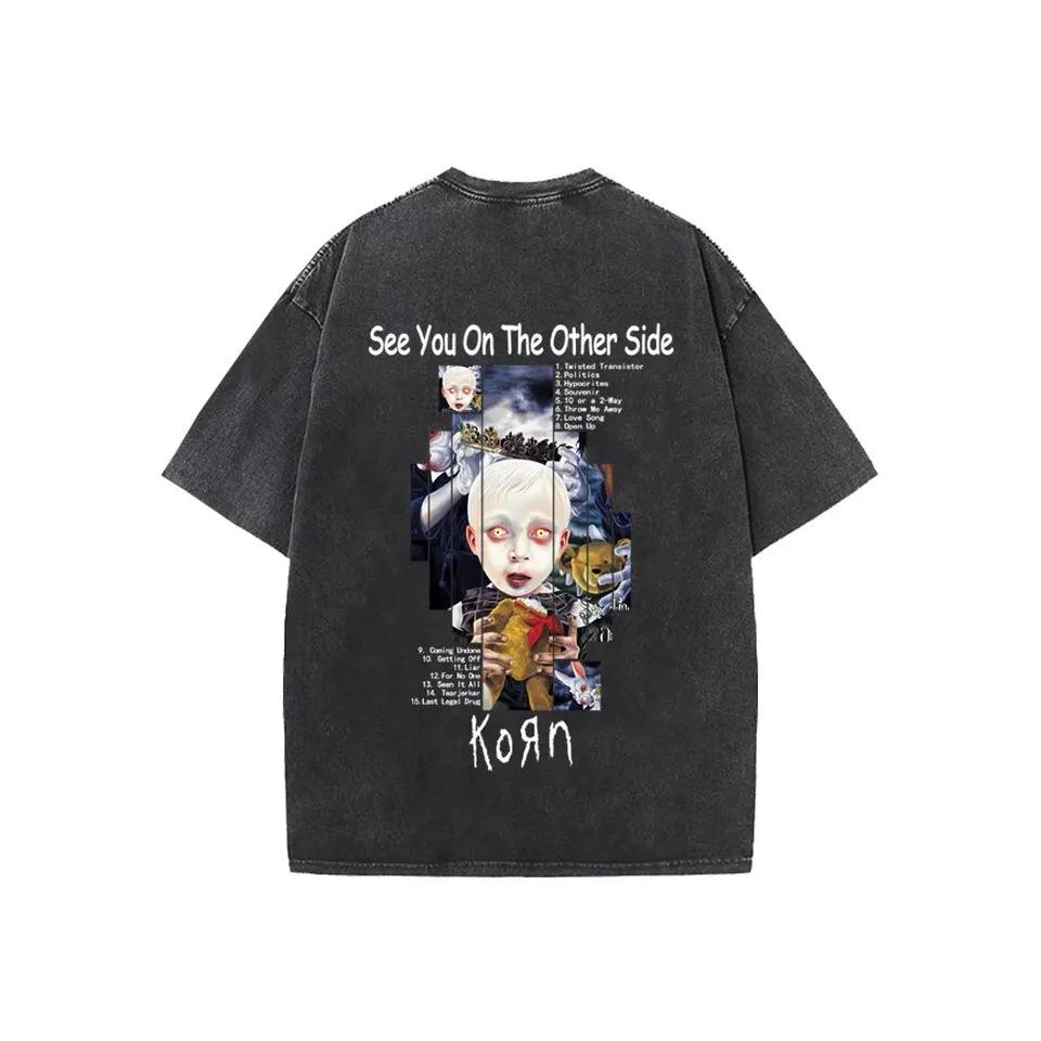 Alternative Rock Onid Costume Album Rsseee T-Shirt Metal Vintage Korn Team O Vintage T-Shirt Water