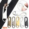 5pcs Detachable Zipper Puller Luggage Backpack Jacket Clothes Metal Zipper Universal Replacement Tab Zippers Head DIY Sewing