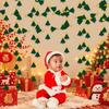 2M Christmas Tree Paper Flag Green Hanging Backdrop Decor Christmas Hanging Streamer  Holiday Decor